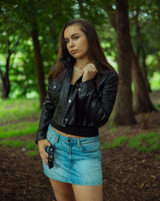 Saia Jeans Curta